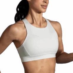 BROOKS Women's Drive 3 Pocket Run Bra (357 - Mint Mix) -Hoka Store 0872199F 2B6E 4C78 B00B 91DCECB6CA1E