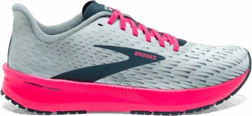 BROOKS Women's Hyperion Tempo (110 - Ice Flow/Navy/Pink) -Hoka Store 099FF545 F9A5 4CE2 8645 47F215185D53