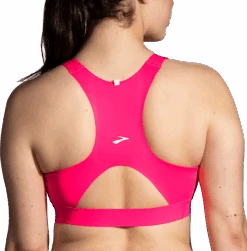 BROOKS Women's Drive 3 Pocket Run Bra (620 - Hyper Pink) -Hoka Store 0AC7845E A49A 4210 8F63 989544004C45