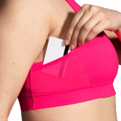 BROOKS Women's Drive 3 Pocket Run Bra (620 - Hyper Pink) -Hoka Store 0C72B45A DF05 4136 801A 4C0C137C329C