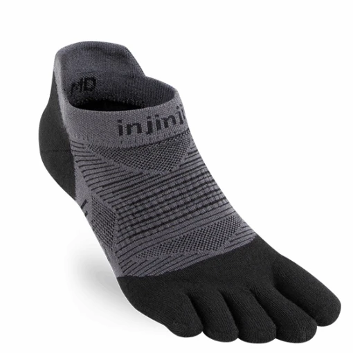 Injinji Run Original Weight No-Show (Black) -Hoka Store 0F420F24 95D0 4875 B51F 9D47B49C6EF6