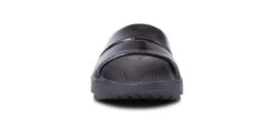 OOfos Women’s OOahh Luxe Slide Sandal (Black) -Hoka Store 1101BLK shot3 932x680 589b2847 223a 433d 9f9f 878a4964ca11