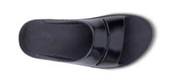 OOfos Women’s OOahh Luxe Slide Sandal (Black) -Hoka Store 1101BLK shot6 932x680 6ff82269 be98 4f28 995a a3a5e42c3e36