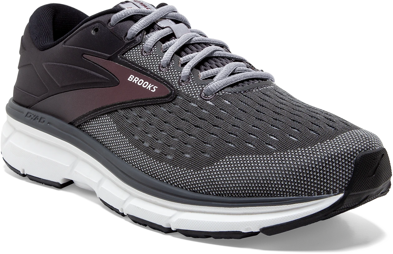 BROOKS Men's Dyad 11 (031 - Blackened Pearl/Alloy/Red) 3 BROOKS Men's Dyad 11 (031 - Blackened Pearl/Alloy/Red) - Image 3