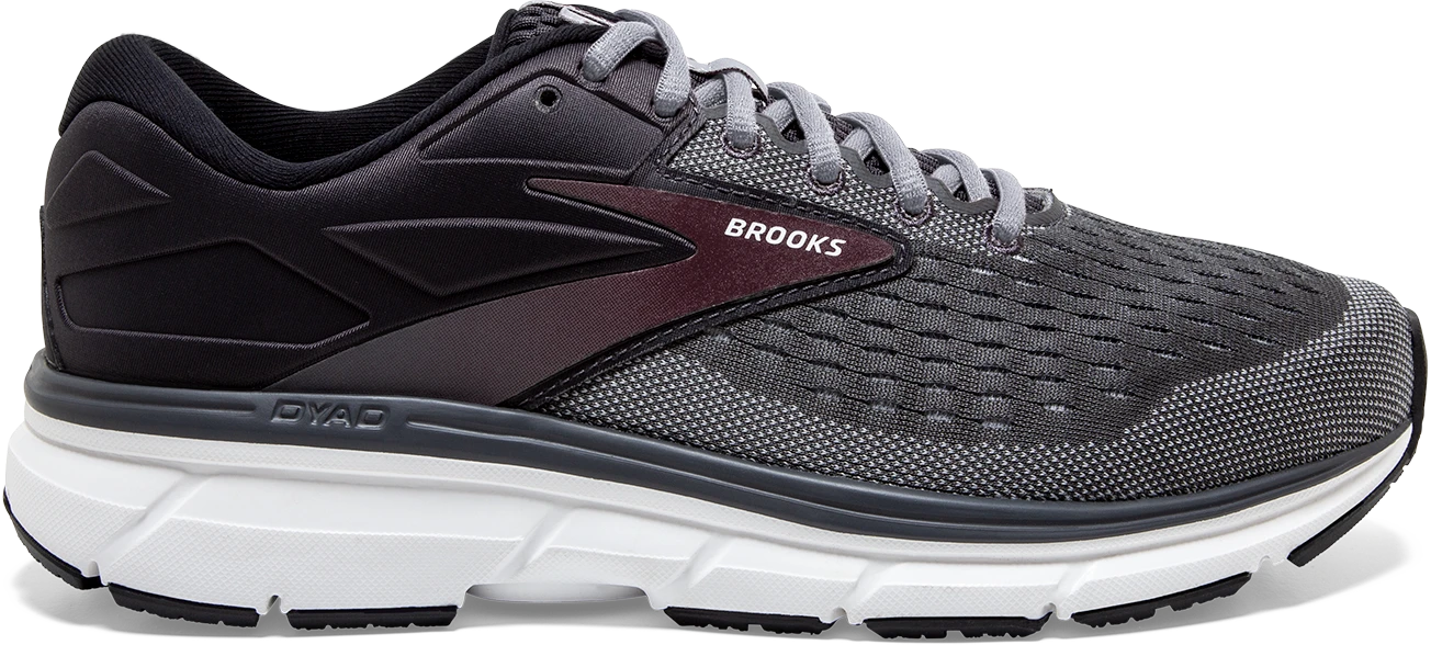 BROOKS Men's Dyad 11 (031 - Blackened Pearl/Alloy/Red) 1 BROOKS Men's Dyad 11 (031 - Blackened Pearl/Alloy/Red)