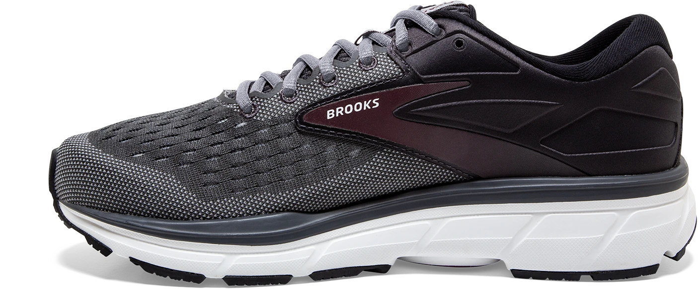 BROOKS Men's Dyad 11 (031 - Blackened Pearl/Alloy/Red) 2 BROOKS Men's Dyad 11 (031 - Blackened Pearl/Alloy/Red) - Image 2