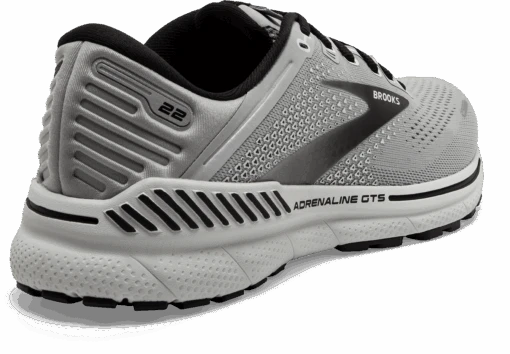 BROOKS Men's Adrenaline GTS 22 (012 - Alloy/Grey/Black) -Hoka Store 110366 012 H Adrenaline GTS 22