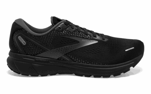 BROOKS Men's Ghost 14 2E WIDE (020 - Black/Black/Ebony) -Hoka Store 110369 020 l ghost 14 mens cushion running shoe