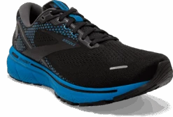 BROOKS Men's Ghost 14 (056 - Black/Blackened Pearl/Blue) -Hoka Store 110369 056 A Ghost 14