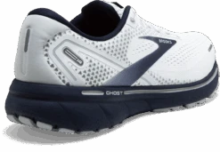 BROOKS Men's Ghost 14 (190 - White/Grey/Navy) -Hoka Store 110369 190 H Ghost 14