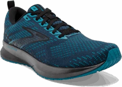 BROOKS Men's Levitate 5 (412 - Titan/Crystal Teal/Black) 8 BROOKS Men's Levitate 5 (412 - Titan/Crystal Teal/Black) -Hoka Store 110370 412 A Levitate 5