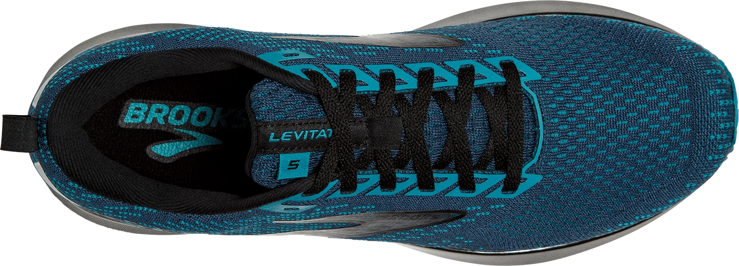 BROOKS Men's Levitate 5 (412 - Titan/Crystal Teal/Black) 5 BROOKS Men's Levitate 5 (412 - Titan/Crystal Teal/Black) - Image 5