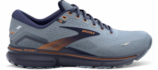 BROOKS Men's Ghost 15 (025 - Flintstone/Peacoat/Oak) -Hoka Store 110393 025 L Ghost 15