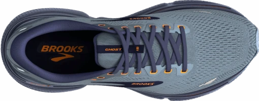 BROOKS Men's Ghost 15 (025 - Flintstone/Peacoat/Oak) -Hoka Store 110393 025 O Ghost 15