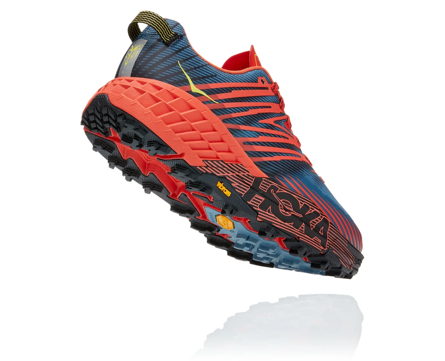 Hoka Men's Speedgoat 4 (FPBL - Fiesta/Provincial Blue) 4 Hoka Men's Speedgoat 4 (FPBL - Fiesta/Provincial Blue) - Image 4