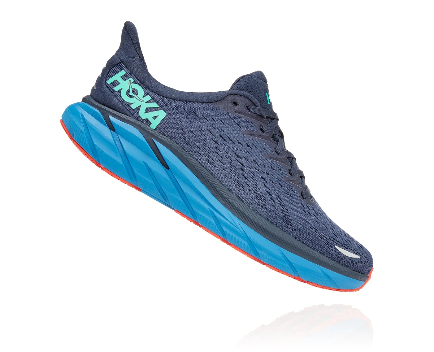 Hoka Men's Clifton 8 (OSVB - Outer Space/Vallarta Blue) 2 Hoka Men's Clifton 8 (OSVB - Outer Space/Vallarta Blue) - Image 2