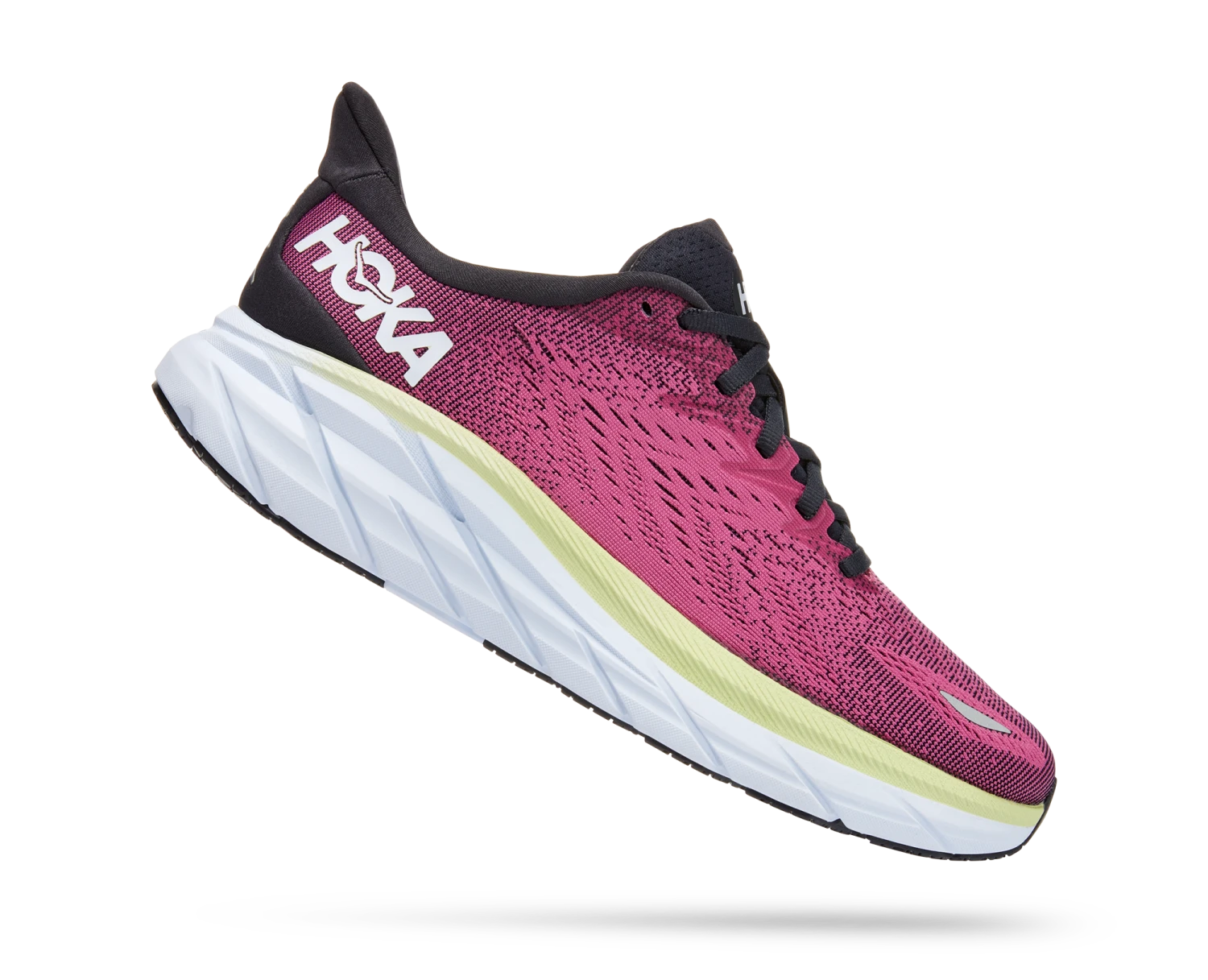 Hoka Women's Clifton 8 (BGIR - Blue Graphite/Ibis Rose) 2 Hoka Women's Clifton 8 (BGIR - Blue Graphite/Ibis Rose) - Image 2