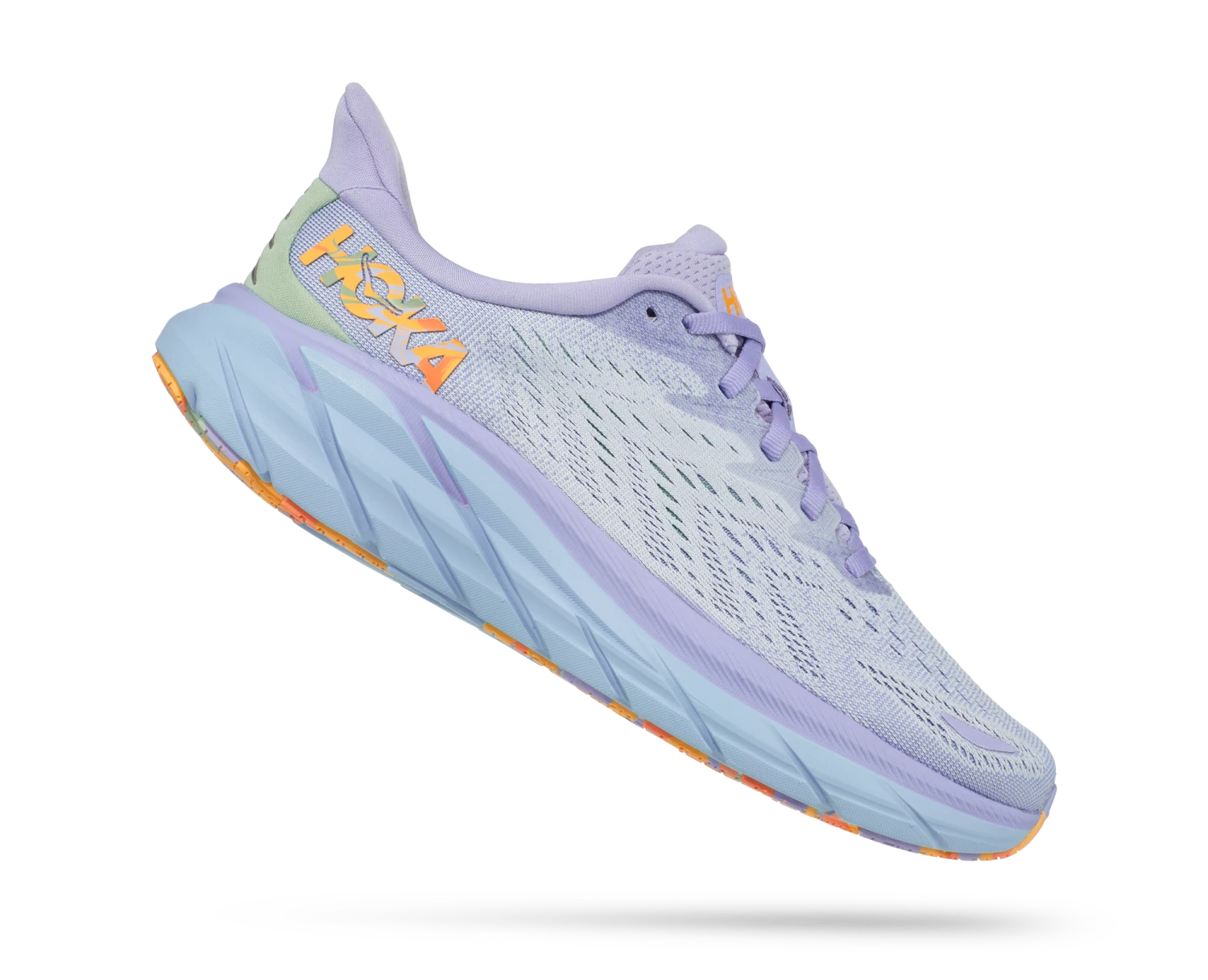 Hoka Women's Clifton 8 (BLSG - Baby Lavender/Smoke Green) 2 Hoka Women's Clifton 8 (BLSG - Baby Lavender/Smoke Green) - Image 2