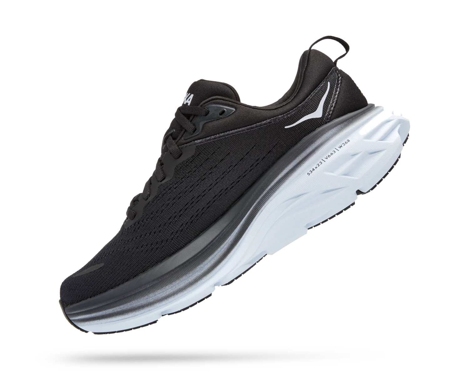 Hoka Women's Bondi 8 (BWHT - Black/White) 4 Hoka Women's Bondi 8 (BWHT - Black/White) - Image 4