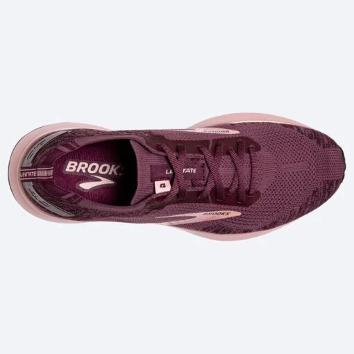 BROOKS Women's Levitate 4 (671 - Nocturne/Coral/Zinfandel) -Hoka Store 120335 671 o levitate 4 womens energy return running shoe