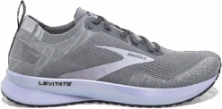 BROOKS Women's Levitate 4 (084 - Grey/blackened Pearl/purple)