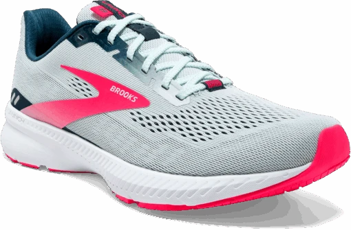 BROOKS Women's Launch 8 (110 - Ice Flow/Navy/Pink) -Hoka Store 120345 110 A Launch 8