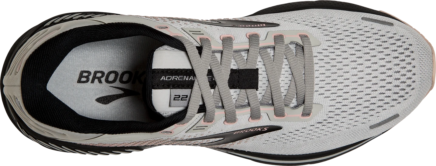 BROOKS Women's Adrenaline GTS 22 (035 - Grey/Rose/Black) 5 BROOKS Women's Adrenaline GTS 22 (035 - Grey/Rose/Black) - Image 5