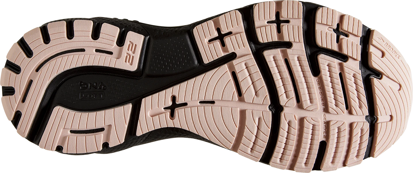 BROOKS Women's Adrenaline GTS 22 WIDE (035 - Grey/Rose/Black) 6 BROOKS Women's Adrenaline GTS 22 WIDE (035 - Grey/Rose/Black) - Image 6