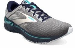 BROOKS Women's Adrenaline GTS 22 (036 - Grey/Peacoat/Aruba) -Hoka Store 120353 036 A Adrenaline GTS 22