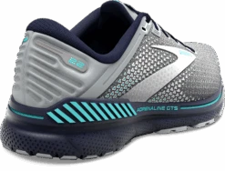 BROOKS Women's Adrenaline GTS 22 (036 - Grey/Peacoat/Aruba) -Hoka Store 120353 036 H Adrenaline GTS 22