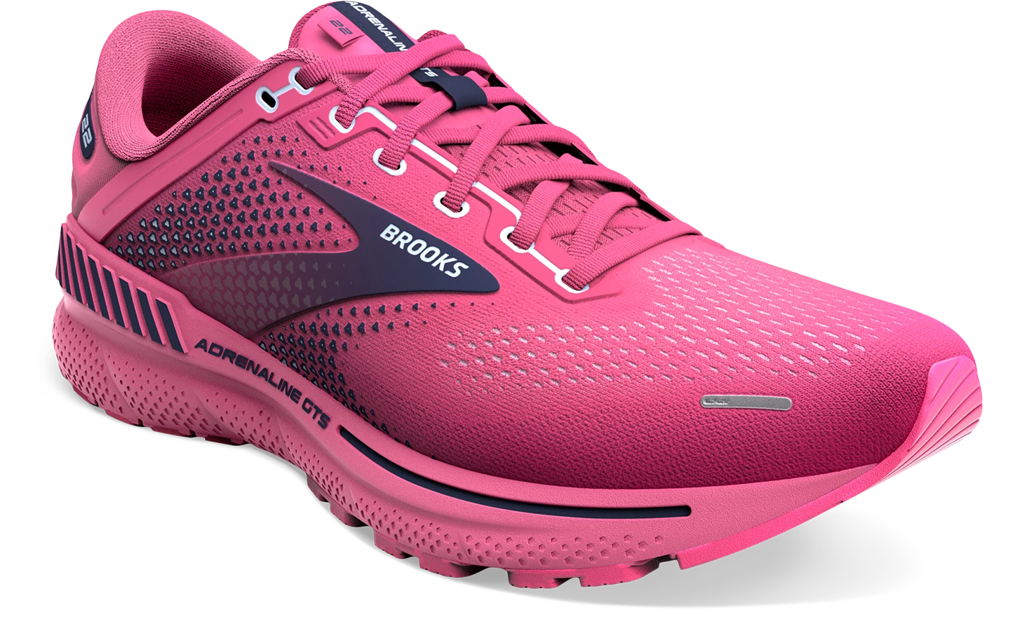 BROOKS Women's Adrenaline GTS 22 (684 - Rose/Peacoat/Kentucky Blue) 3 BROOKS Women's Adrenaline GTS 22 (684 - Rose/Peacoat/Kentucky Blue) - Image 3