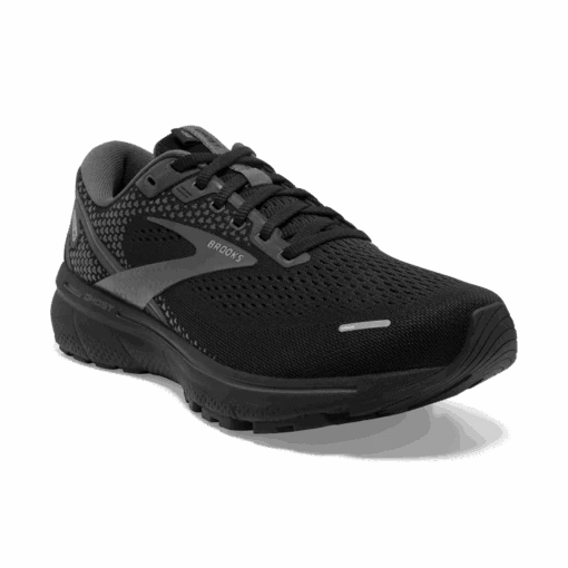 BROOKS Men's Ghost 14 2E WIDE (020 - Black/Black/Ebony) -Hoka Store 120356 020 a ghost 14 womens cushion running shoe