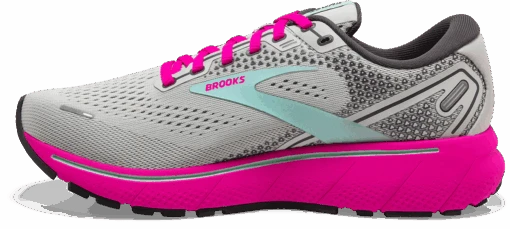 BROOKS Women's Ghost 14 (024 - Oyster/Yucca/Pink) -Hoka Store 120356 024 M Ghost 14