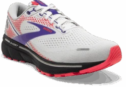 BROOKS Women's Ghost 14 (192 - White/Purple/Coral) -Hoka Store 120356 192 A Ghost 14