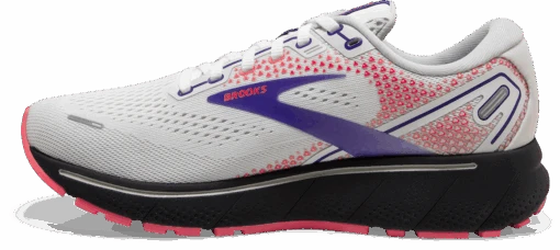 BROOKS Women's Ghost 14 (192 - White/Purple/Coral) -Hoka Store 120356 192 M Ghost 14