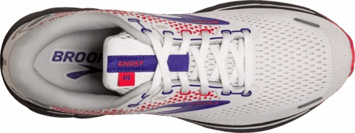 BROOKS Women's Ghost 14 (192 - White/Purple/Coral) -Hoka Store 120356 192 O Ghost 14