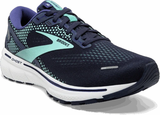 BROOKS Women's Ghost 14 (446 - Peacoat/Yucca/Navy) -Hoka Store 120356 446 A Ghost 14