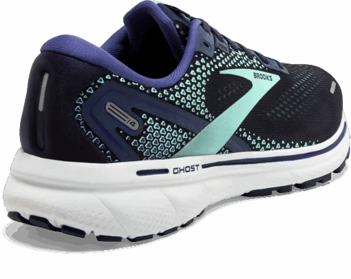 BROOKS Women's Ghost 14 (446 - Peacoat/Yucca/Navy) -Hoka Store 120356 446 H Ghost 14
