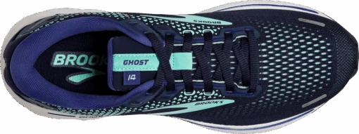 BROOKS Women's Ghost 14 (446 - Peacoat/Yucca/Navy) -Hoka Store 120356 446 O Ghost 14