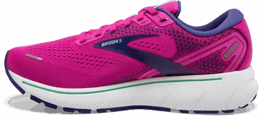 BROOKS Women's Ghost 14 (612 - Fuchsia/Yucca/Navy) -Hoka Store 120356 612 M Ghost 14