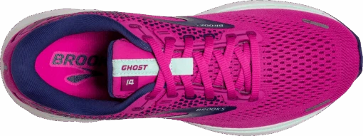 BROOKS Women's Ghost 14 (612 - Fuchsia/Yucca/Navy) -Hoka Store 120356 612 O Ghost 14