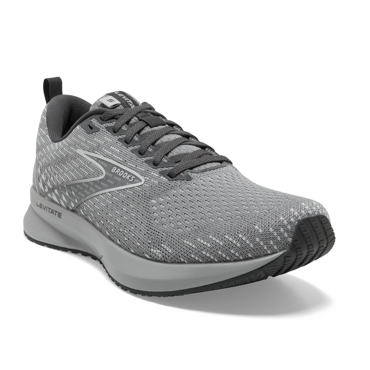 BROOKS Women's Levitate 5 (026 - Grey/Oyster/Blackened Pearl) 2 BROOKS Women's Levitate 5 (026 - Grey/Oyster/Blackened Pearl) - Image 2