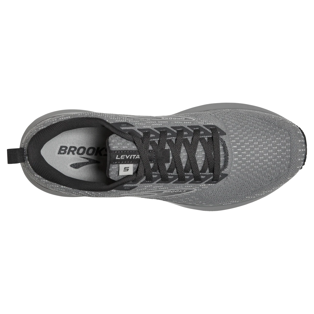 BROOKS Women's Levitate 5 (026 - Grey/Oyster/Blackened Pearl) 5 BROOKS Women's Levitate 5 (026 - Grey/Oyster/Blackened Pearl) - Image 5