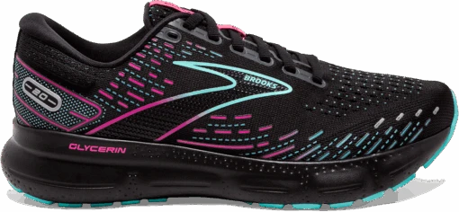 BROOKS Women’s Glycerin 20 (005 - Black/Blue Light/Pink) -Hoka Store 120369 005 L Glycerin 20