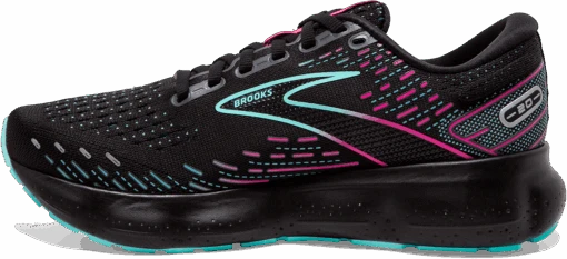 BROOKS Women’s Glycerin 20 (005 - Black/Blue Light/Pink) -Hoka Store 120369 005 M Glycerin 20