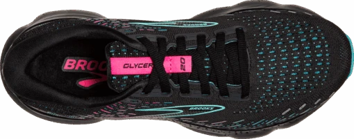 BROOKS Women’s Glycerin 20 (005 - Black/Blue Light/Pink) -Hoka Store 120369 005 O Glycerin 20