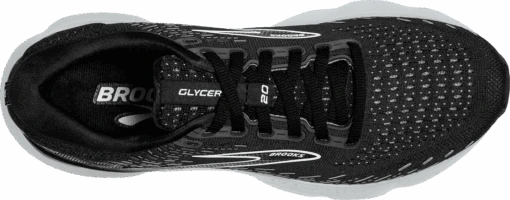 BROOKS Women’s Glycerin 20 (059 - Black/White/Alloy) -Hoka Store 120369 059 O Glycerin 20