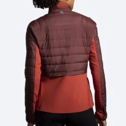 BROOKS Women's Shield Hybrid Jacket 2.0 (223 - Run Raisin/Copper) -Hoka Store 221557 223 mb shield hybrid jacket womens running jacket