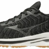 Mizuno Men’s Wave Rider 24 Waveknit (9098 - Black/Dark Shadow)