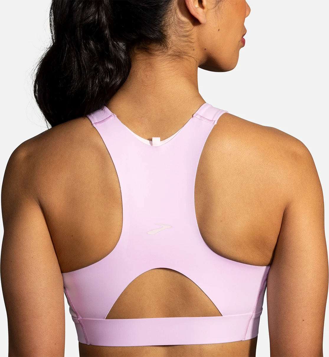 BROOKS Women's Drive 3 Pocket Run Bra (560 - Orchid Haze/Rosewater) 3 BROOKS Women's Drive 3 Pocket Run Bra (560 - Orchid Haze/Rosewater) - Image 3